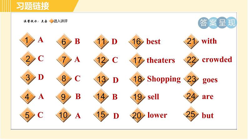 人教版八年级上册英语习题课件 Unit4 Period 5 Section B(Self Check)第2页