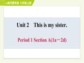 人教版七年级上册英语习题课件 Unit2 Period 1 Section A(1a－2d)