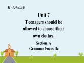 人教版英语九年级上册 Unit 7 第3课时(A Grammar Focus-4c）PPT课件