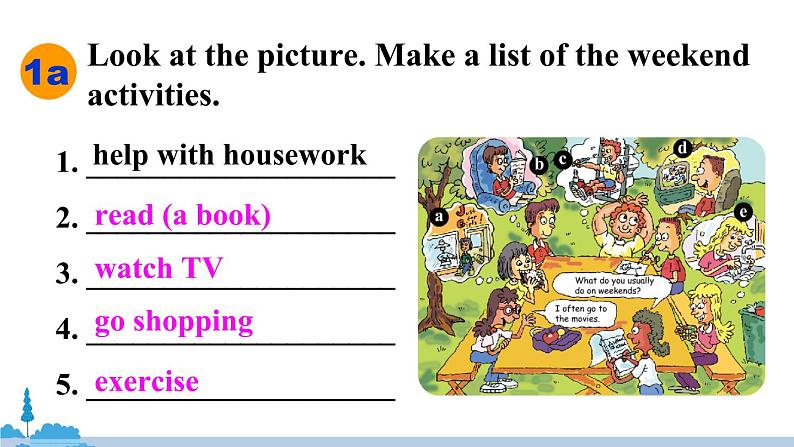 人教版英语八年级上册 Unit 2 第1课时（Section A 1a-2d）PPT课件+音频素材06