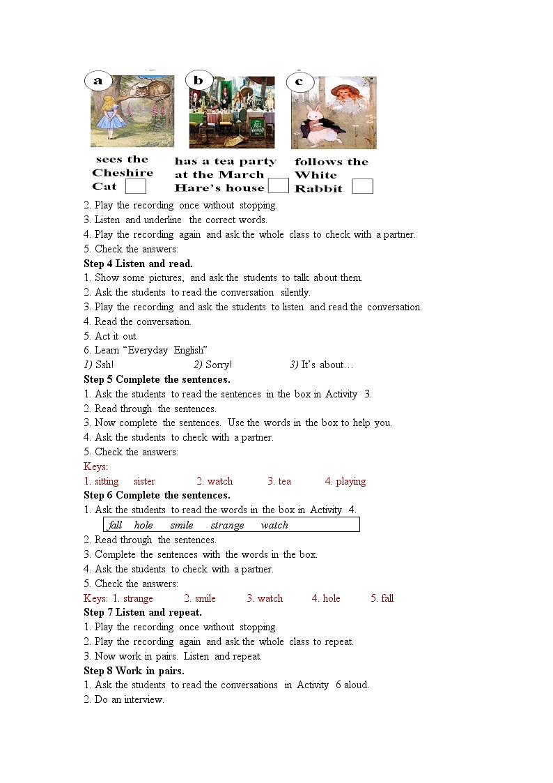 外研版八年级英语上册Module 7 Unit 1教案第2页