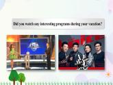 八年級(jí)上冊(cè)英語-Unit 1 Television Lesson 1 Last Week on TV 課件+音頻（北師大版）