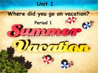 人教新目标 (Go for it) 版八年级上册Unit 1 Where did you go on vacation?综合与测试授课免费ppt课件