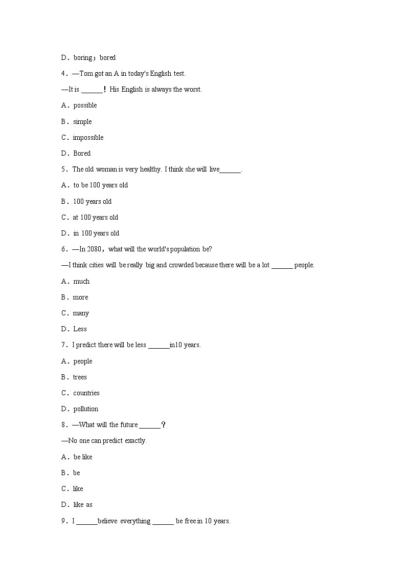 Unit 7 Will people have robots课件+讲义学案+练习+素材03