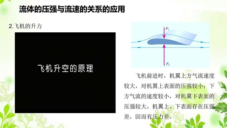 2.4流体的压强与流速的关系课件PPT+视频08