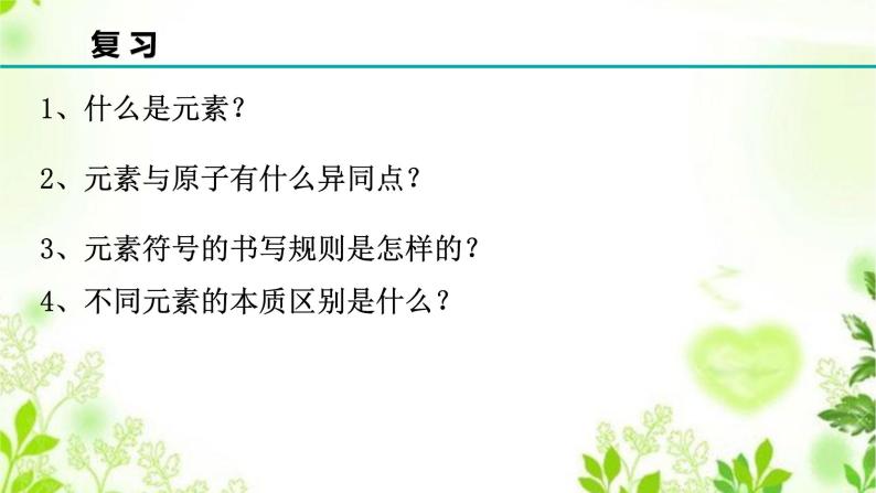 6.2元素（2原子质量与元素周期表）课件PPT+练习+视频02