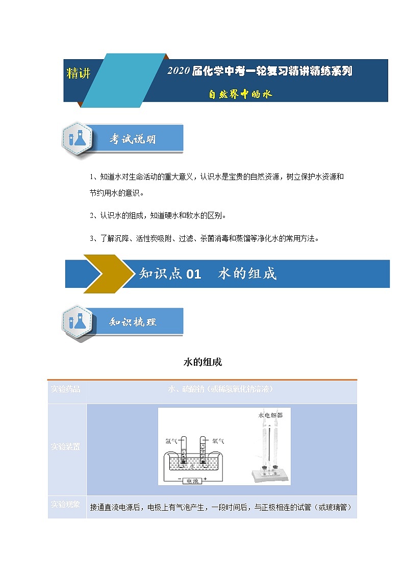 《复习自然界中的水》习题第1页