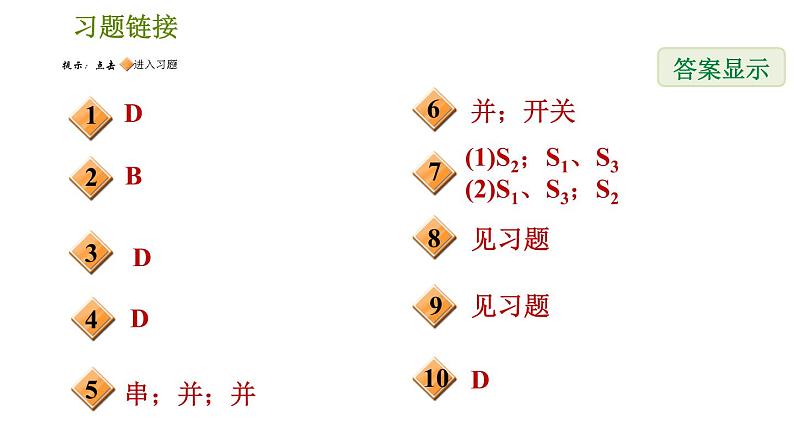 华师版八年级下册科学习题课件 第4章 4.2.2  电路的连接方式0第2页