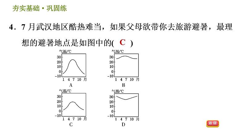 华师版八年级下册科学习题课件 第8章 8.2  气温、湿度和降水007