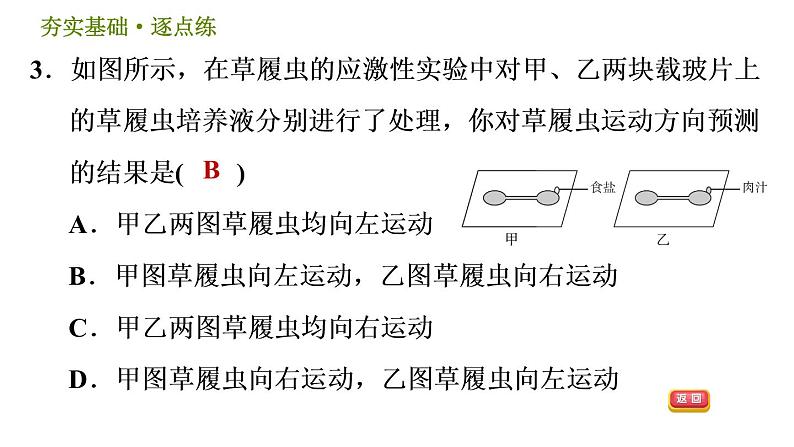 华师版八年级下册科学习题课件 第7章 7.1  动物的行为006