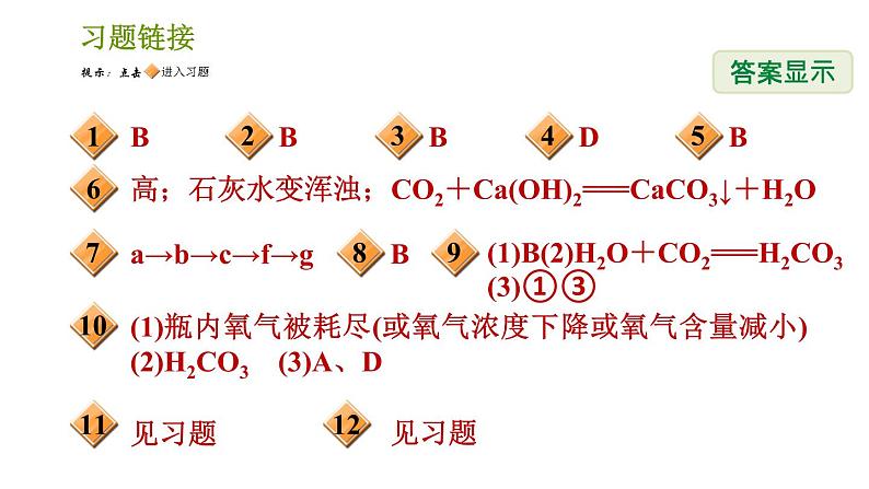 浙教版八年级下册科学习题课件 第3章 3.4.3 实验：二氧化碳的制取和性质研究第2页