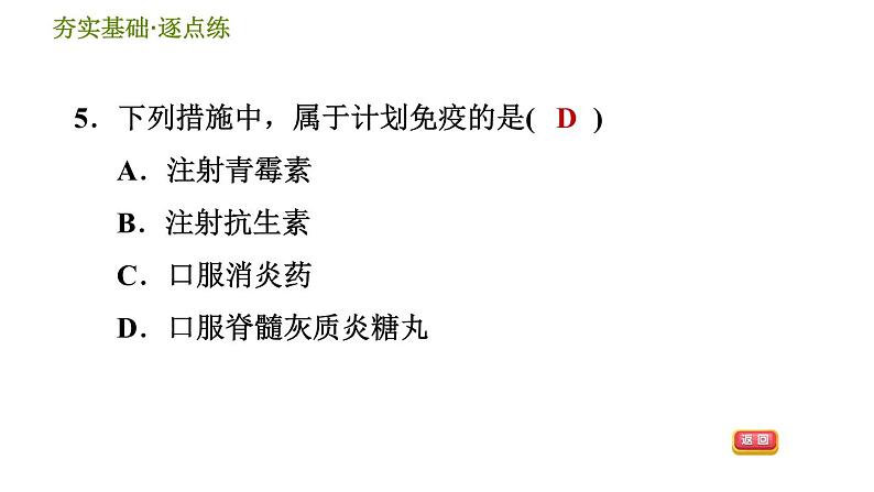 浙教版九年级下册科学课件 第3章 3.3 身体的防卫07