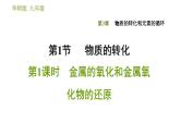 华师版九年级下册科学课件 第3章 3.1.1 金属的氧化和金属氧化物的还原