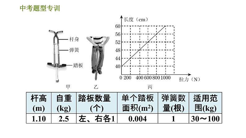 华师版九年级下册科学课件 中考题型专训04