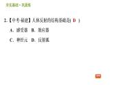 华师版八年级下册科学习题课件 第7章 7.2.2  神经调节的基本方式0