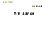 浙教版八年级下册科学习题课件 第4章 4.1 土壤的成分