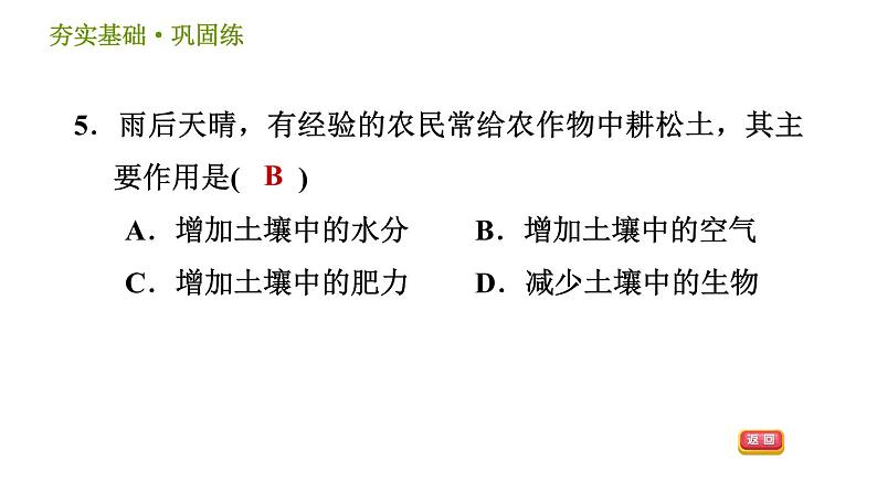 浙教版八年级下册科学习题课件 第4章 4.1 土壤的成分08