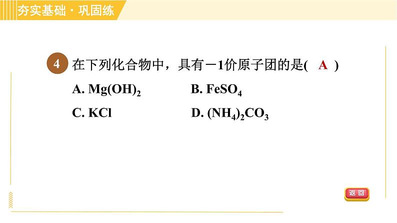 华师版八年级上册科学习题课件 第6章 6.4.1 化学式　化合价08