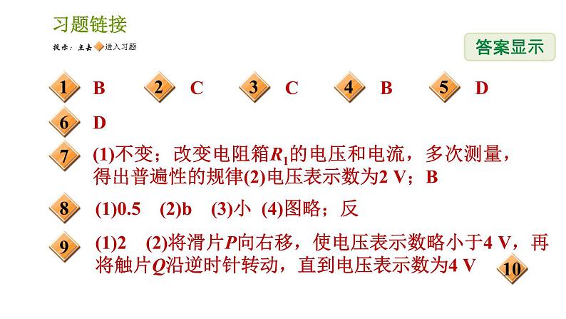 浙教版八年级上册科学习题课件 第4章 4.6.1 电流与电压的关系、电流与电阻的关系02