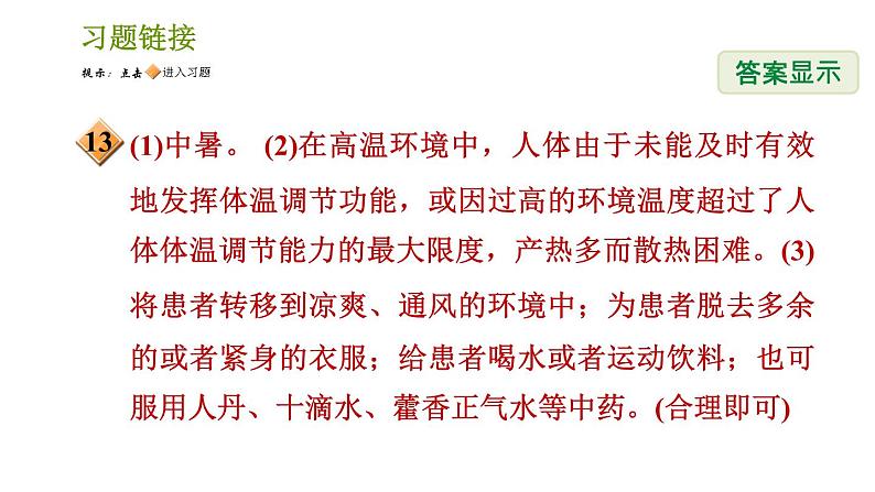 浙教版八年级上册科学习题课件 第3章 3.5 体温的控制04