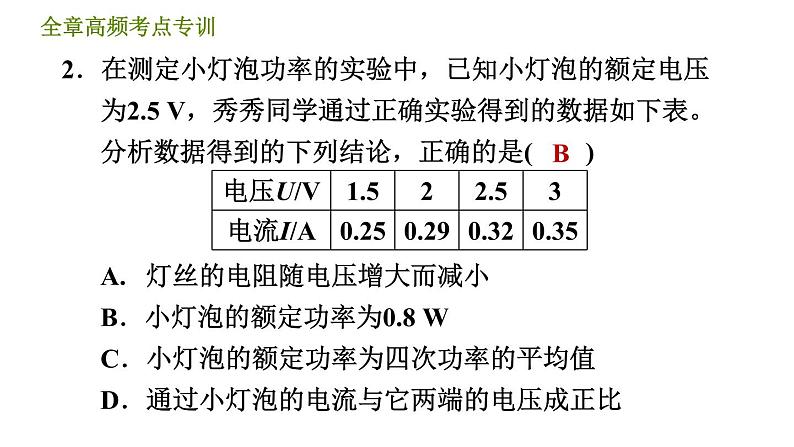 华师版九年级全一册科学 第6章 习题课件04