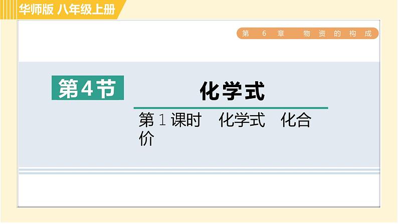 华师版八年级上册科学 第6章 习题课件01