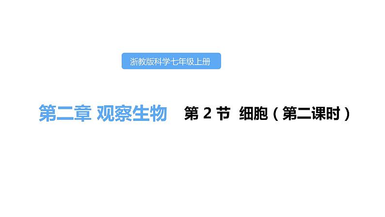 2.2细胞第二课时课件---2021—2022学年浙教版七上科学01