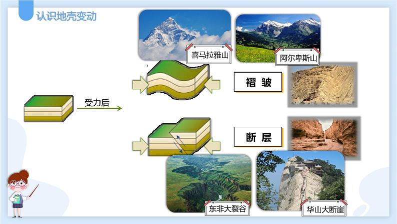 3.4地壳变动和火山地震第一课时课件---2021—2022学年浙教版七上科学第7页