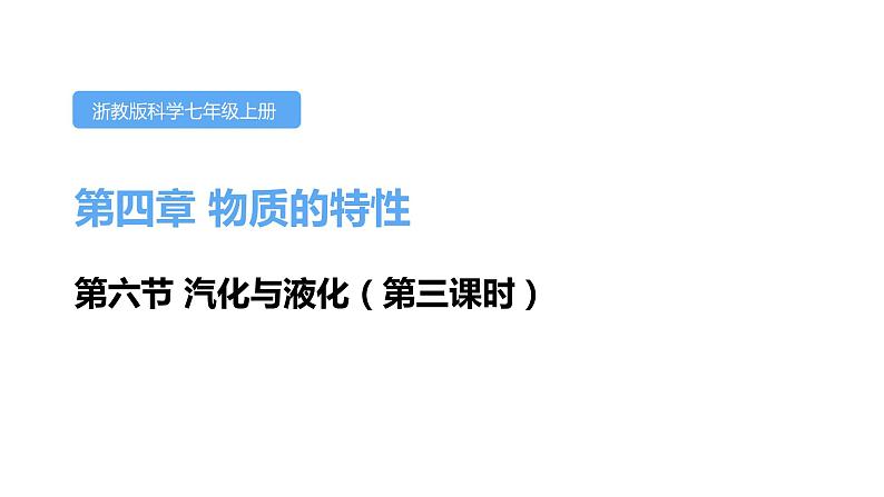 4.6汽化与液化第三课时课件---2021—2022学年浙教版七上科学01