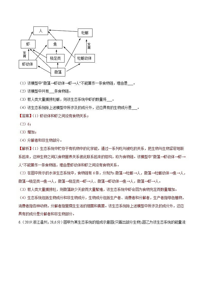 备战2022 中考科学 重难点练习 专题1.2 生物与环境（教师版） 第3页