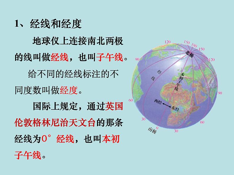 3.2.1  地球仪 —浙教版七年级科学上册课件(共19张PPT)04