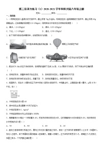 华师大版八年级上册第3章  浮力综合与测试同步测试题