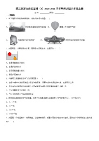 科学八年级上册第3章  浮力综合与测试达标测试