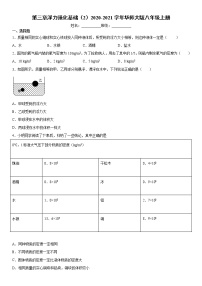 初中科学第3章  浮力综合与测试巩固练习