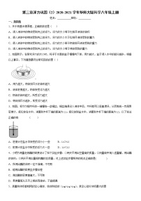 华师大版八年级上册第3章  浮力综合与测试综合训练题