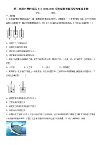 华师大版八年级上册第3章  浮力综合与测试测试题