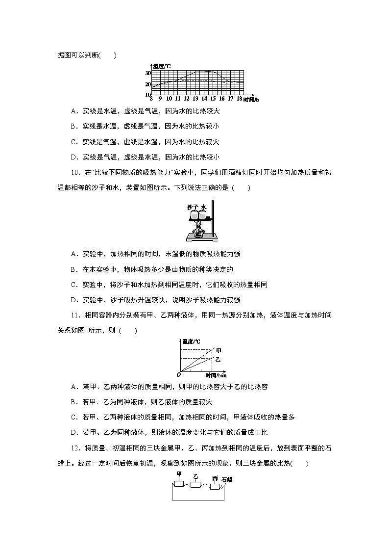 浙教版  七年级上册 4.4　物质的比热练习题第3页