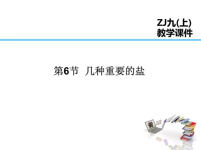 2021-2022学年度浙教版九年级科学上册课件 第6节  几种重要的盐第1页