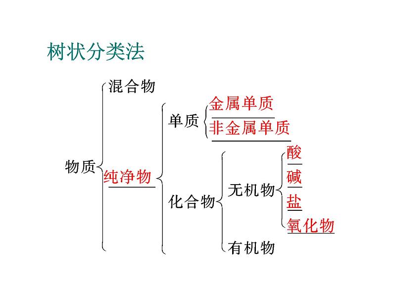 2021-2022学年度浙教版九年级科学上册课件 第4节  物质的分类06