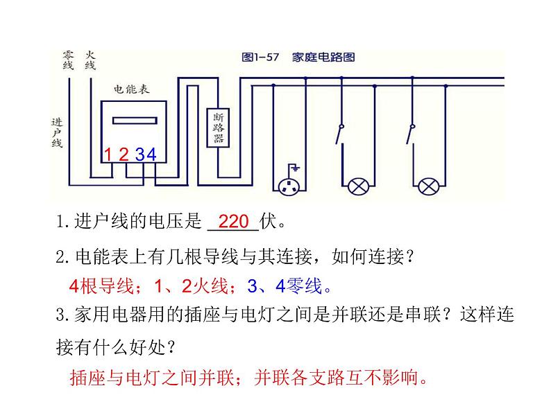 2021-2022学年年浙教版八年级科学下册课件 第6节  家庭用电第6页