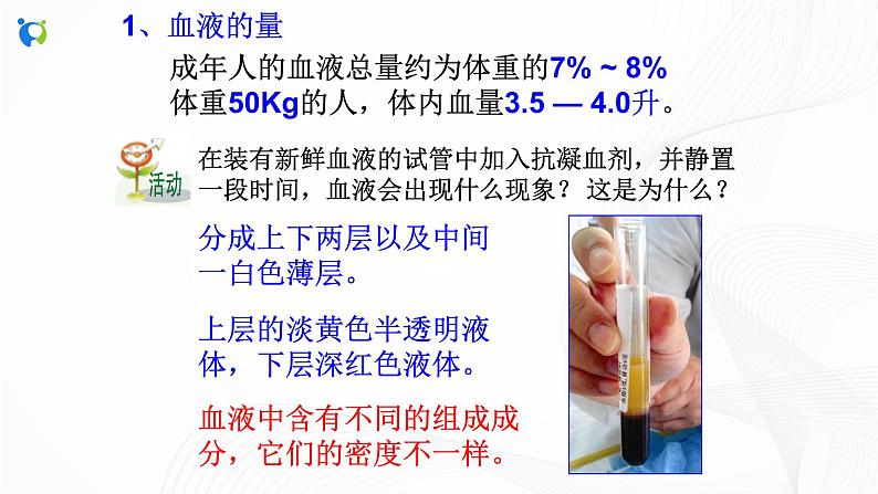 浙教版科学九年级上册 第4章 第3节 体内物质的运输（第1课时）课件PPT+教案+练习04