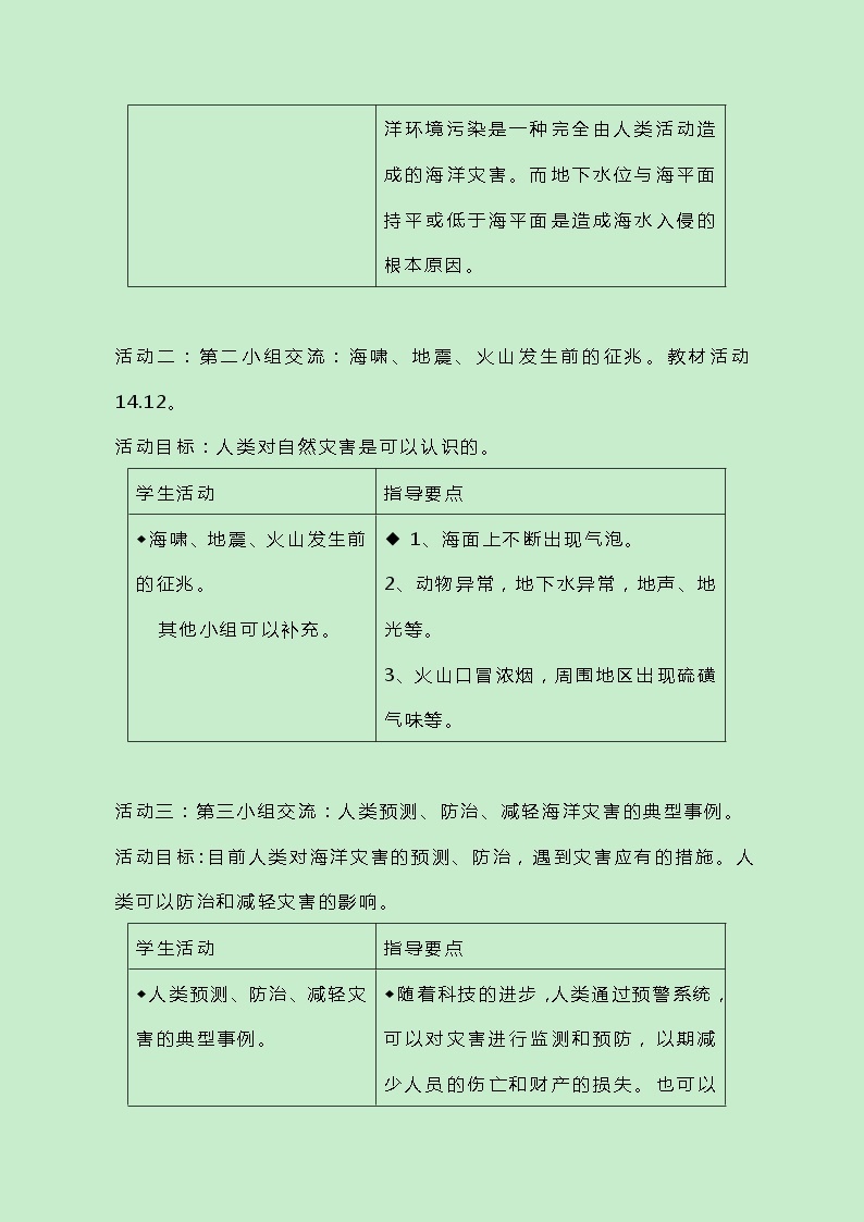 牛津上海版科学七年级下册14.3.3《21世纪将是海洋的世纪》教案02