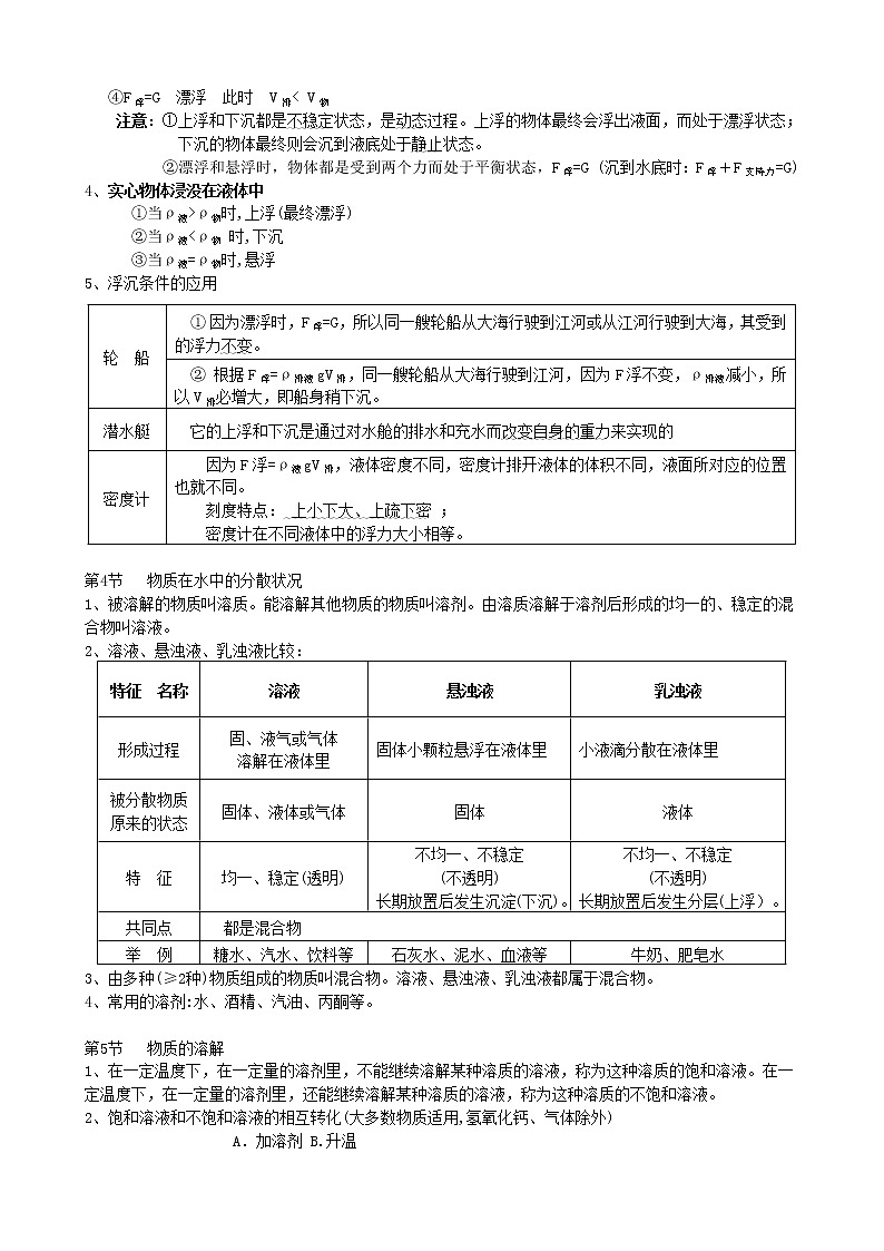 教科版科学八年级上册知识点汇总第2页