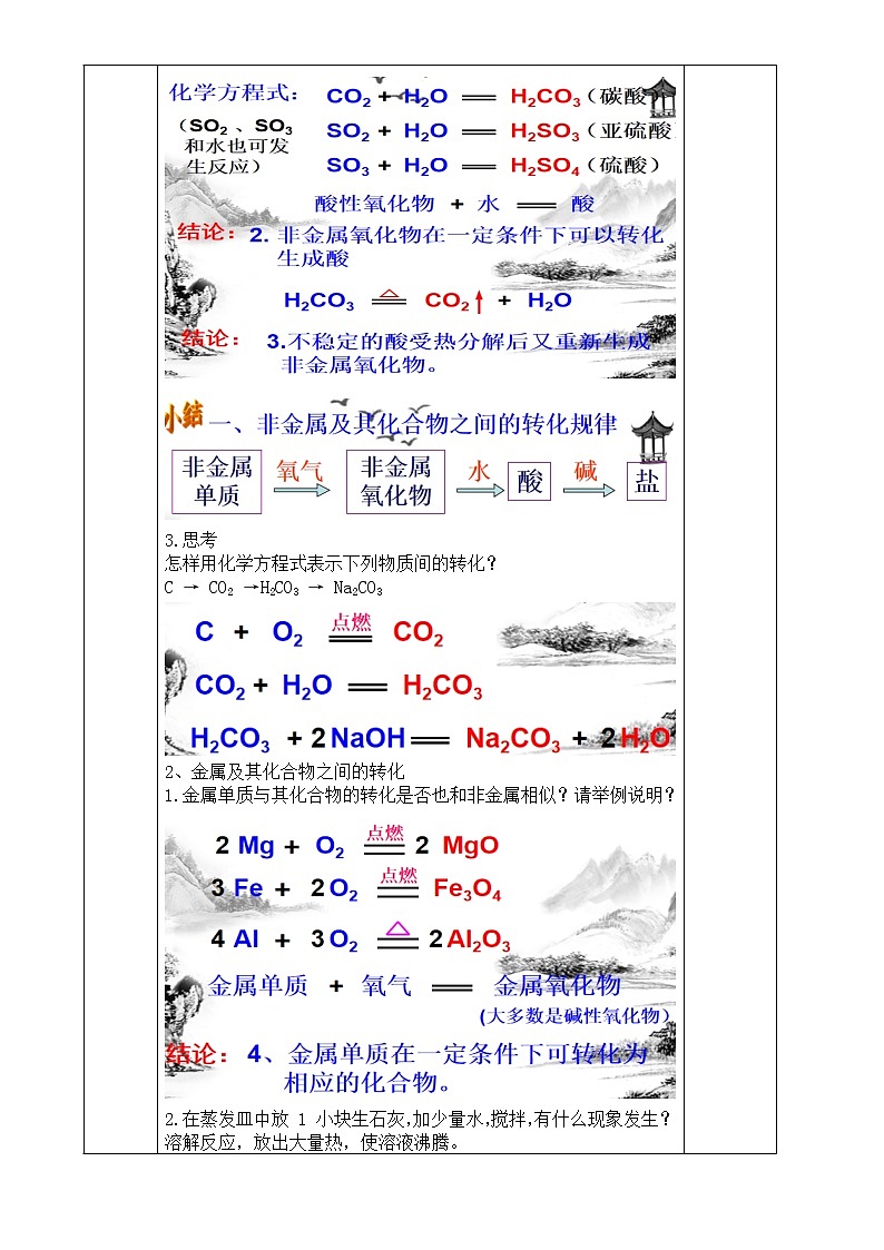 浙教版科学九年级上册  第2章 第5节 物质的转化（第1课时）课件PPT+教案+练习03