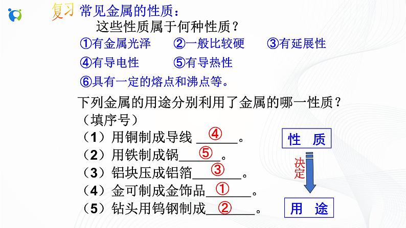 浙教版科学九年级上册  第2章 第2节 金属的化学性质（第1课时）课件PPT+教案+练习03