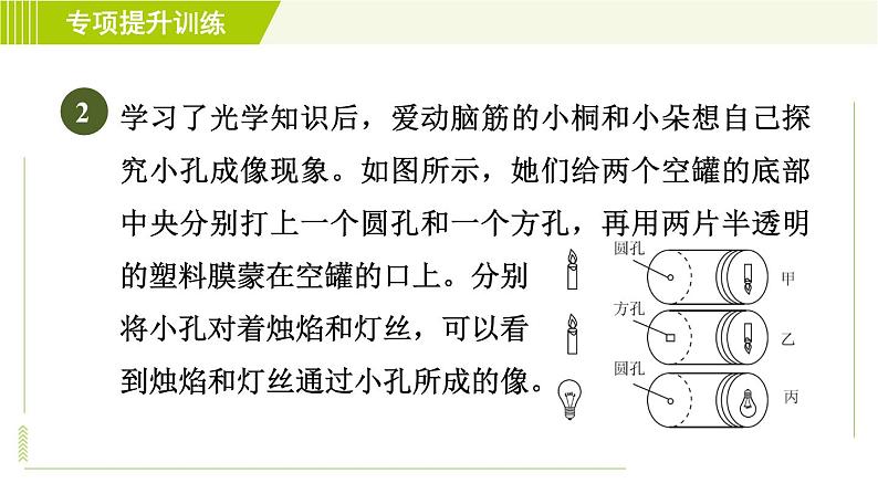 华师版七年级下册科学 第3章 专项提升训练(四) 习题课件08