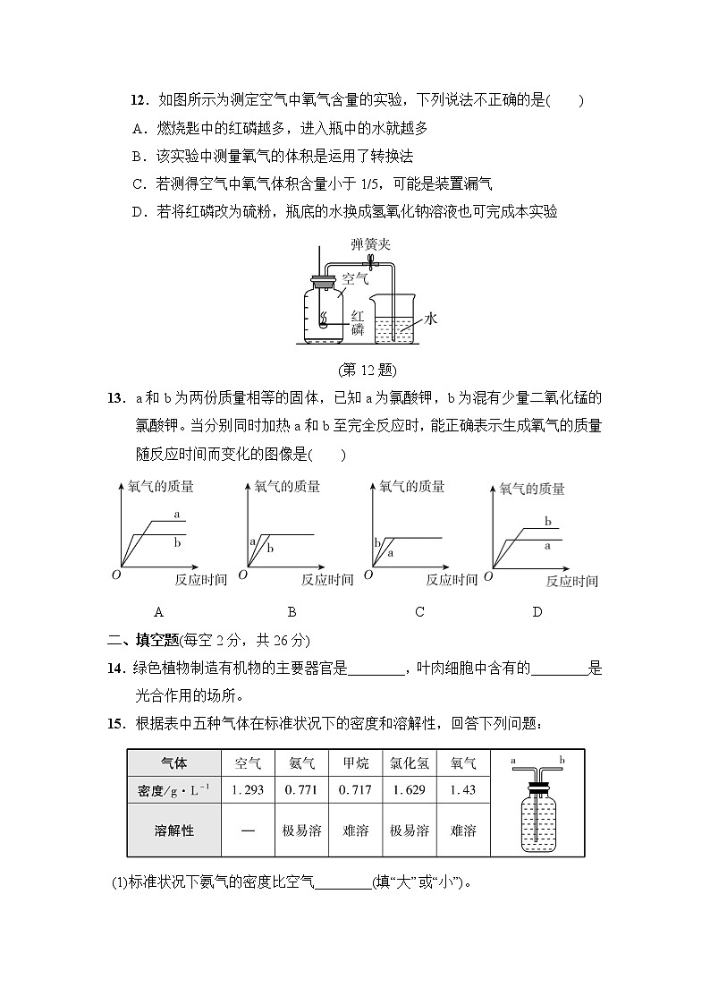 浙教版八年级下册科学 第3章　测试卷03