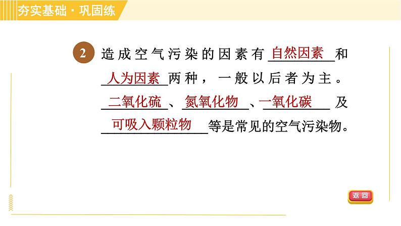 浙教版八年级下册科学 第3章 3.8 空气污染与保护 习题课件第4页