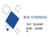 2020—2021学年浙教版科学七年级下册  1.1 新生命的诞生 -第1课时 人的生殖系统课件PPT