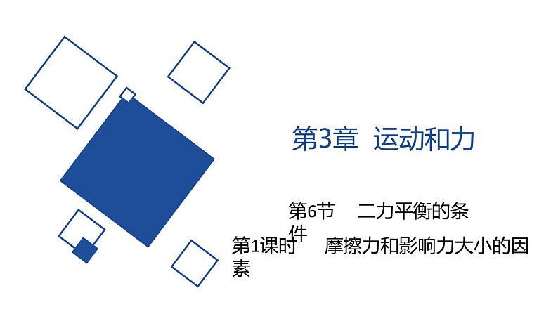 2020—2021学年浙教版七年级科学下册课件  3.6  摩擦力  第1课时  摩擦力和影响摩擦力大小的因素01